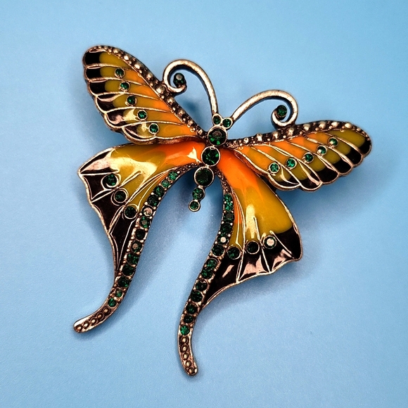 Enamel Butterfly - Picture 1 of 5